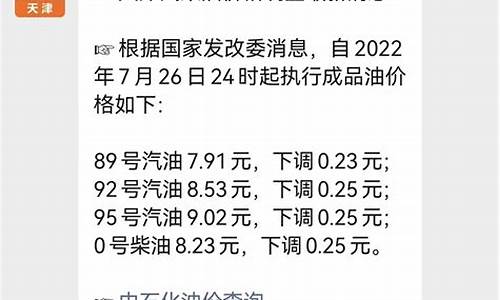 天津十月油价最新消息_天津油价调整时间表